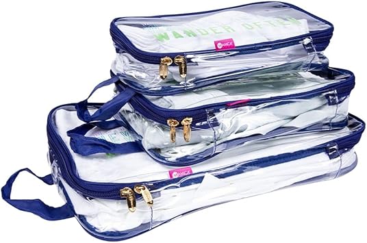 clear packing cubes
