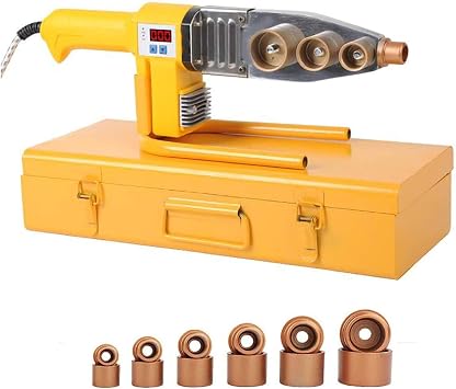 PPR Plastic Pipe Welding Machine, 1000W Pipe Heating hot melt Machine Temperature Controlled Welding Tool, Suitable for PP/PPR/PB/PE 20-63mm