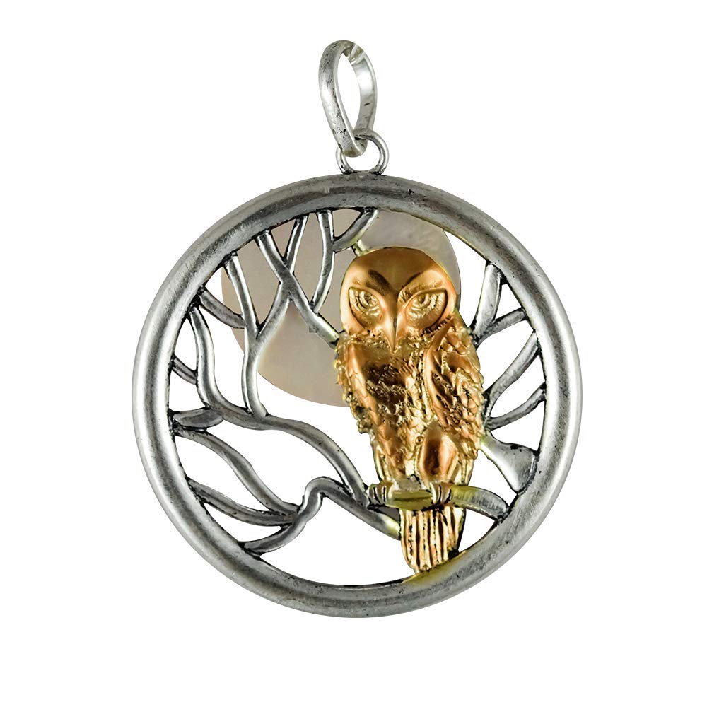 Bijou pendentif hibou Sabbat Sentinel aux finitions détaillées - 2