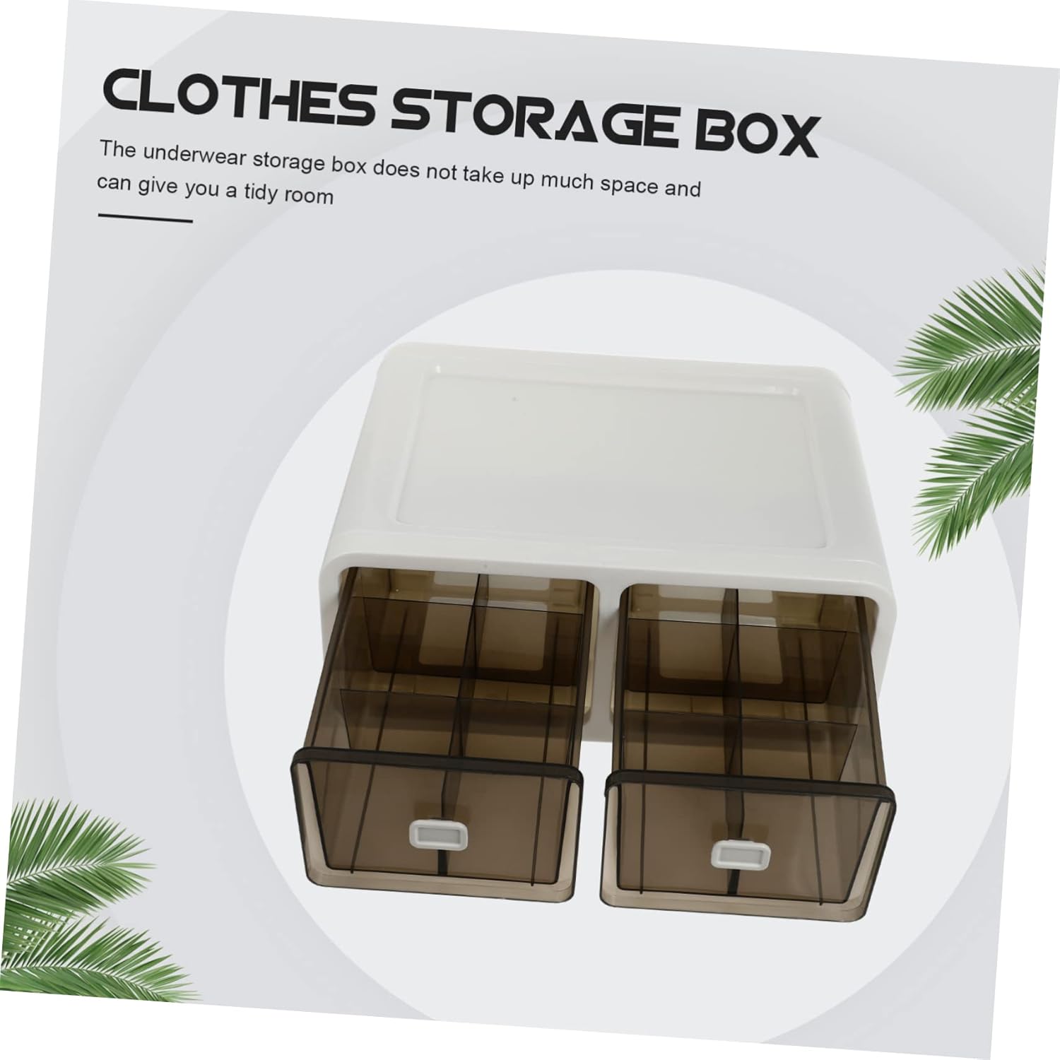 Fashion Underwear Box Drawer Storage Case Compartment Pp Material Socks Underwear Organizer