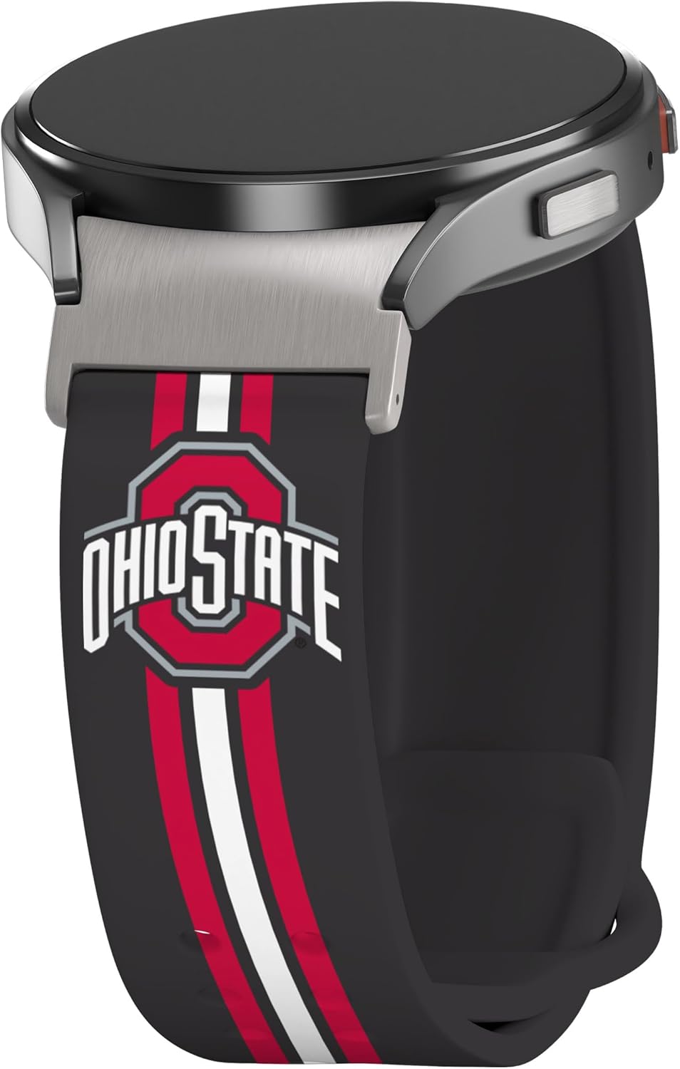 Affinity Bands Ohio State Buckeyes HD Fitted Watch Band Compatible with Samsung Galaxy Watch 4-7 (Short Stripes)