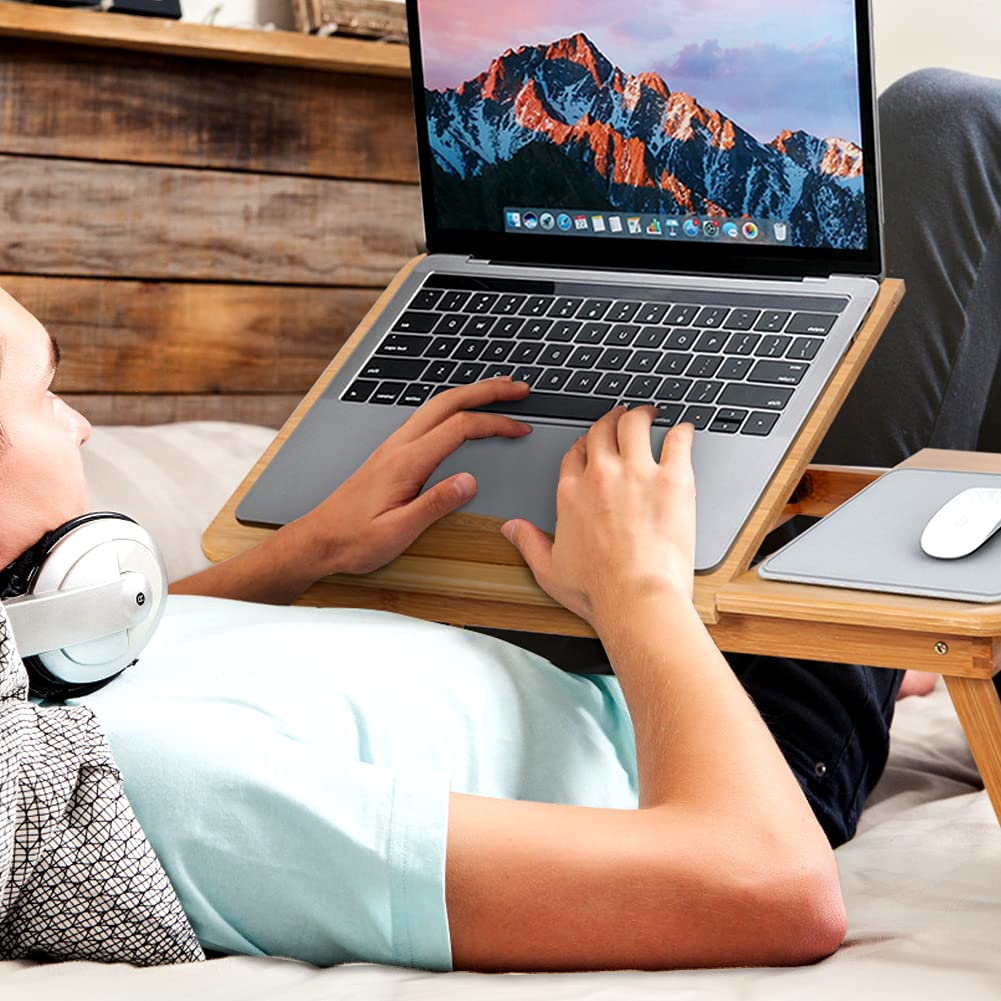 Folding Laptop Desks,Portable Computer Table with Ventilation Holes