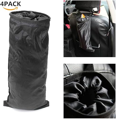 Miniatura 2 de Paquete de 4 bolsas de basura para coche asiento trasero de coche reposacabezas y basurero lavable a prueba de fugas ecológicas bolsas de basura