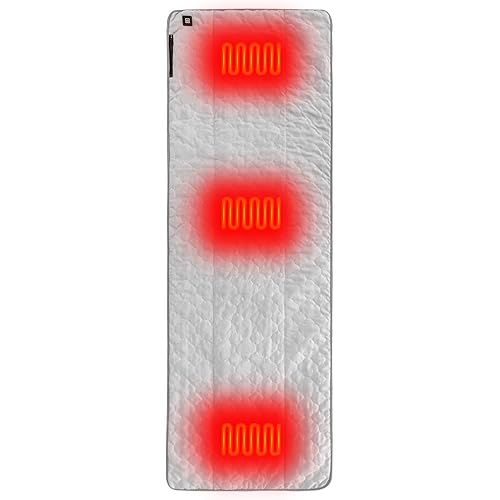 Heated Sleeping Bag Pad,Heated Sleeping Bag Liner,Suede Sleeping Bag Insert,USB Heated Pad Great for Camping,Sofa,Office（Power Bank is Not Included）