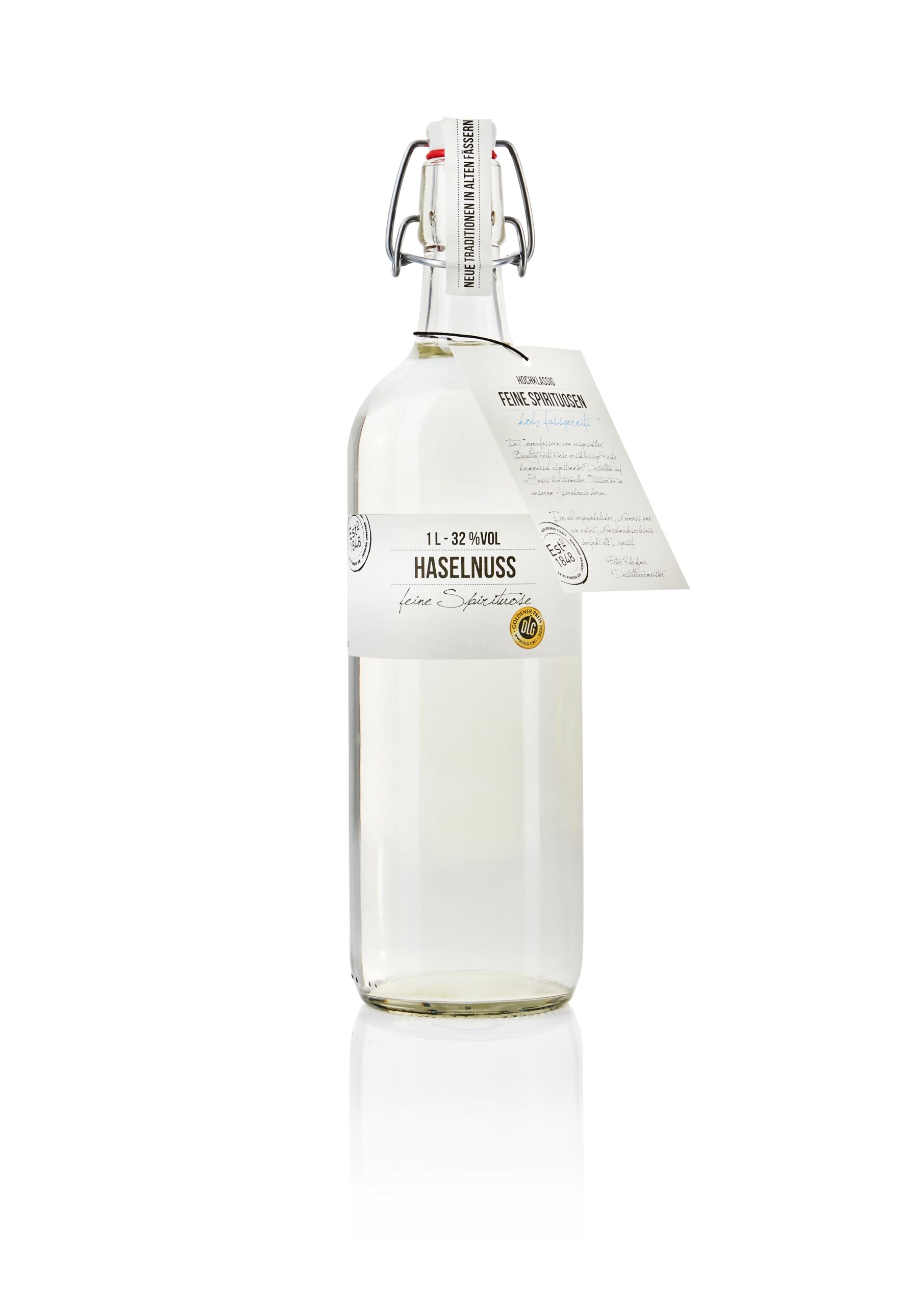 BIRKENHOF Brennerei | Haselnuss - feine Spirituose aus gerösteten Haselnüssen | (1 x 1l ) - 32 % vol.