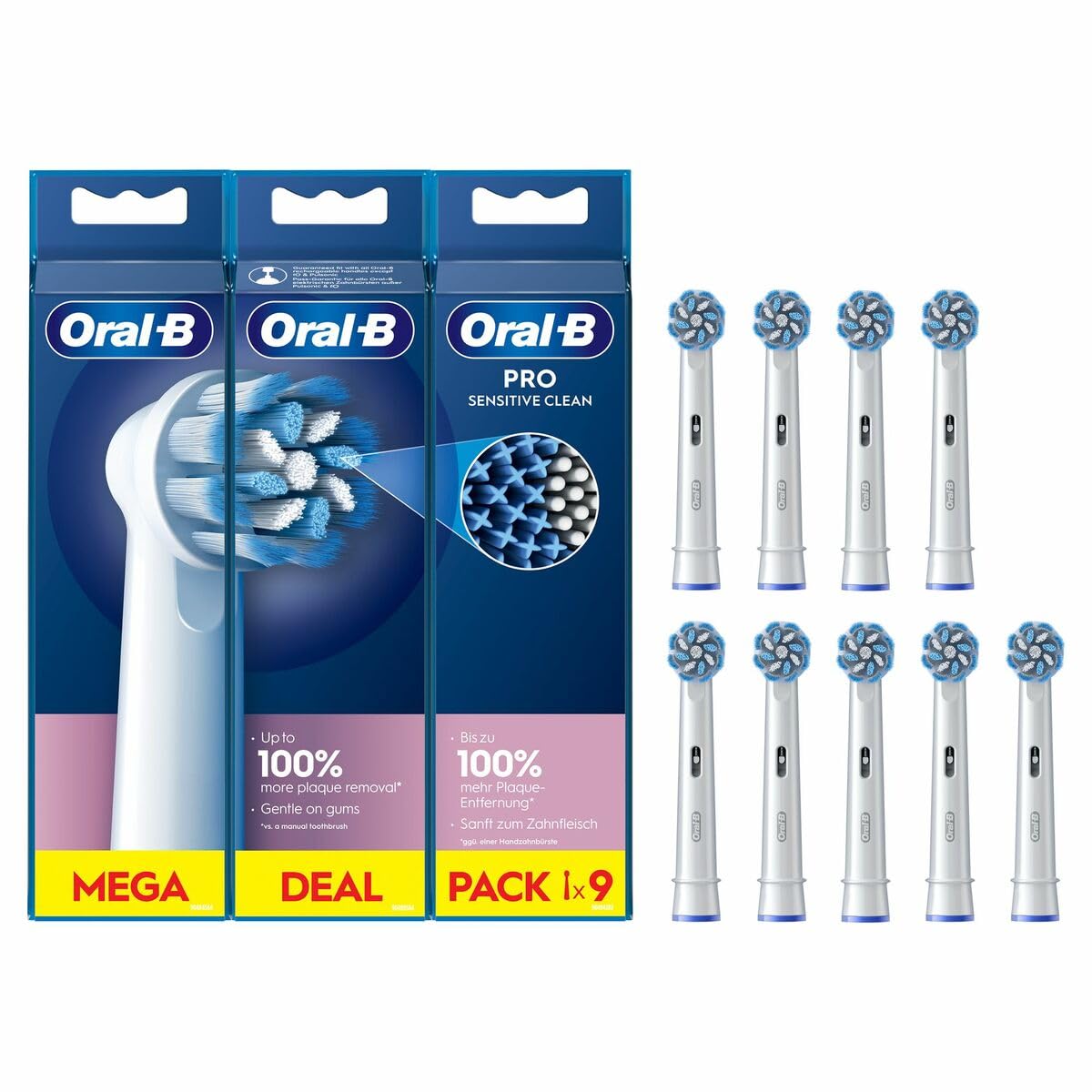 Conf 9pcs refil Kopf t sensitivec eb603+3+3sensitiv