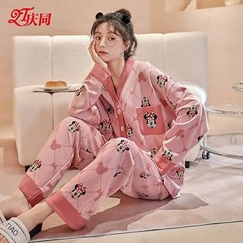 Amazon.co.jp: ミニーミニーマウス パジャマ ルームウェア レディース