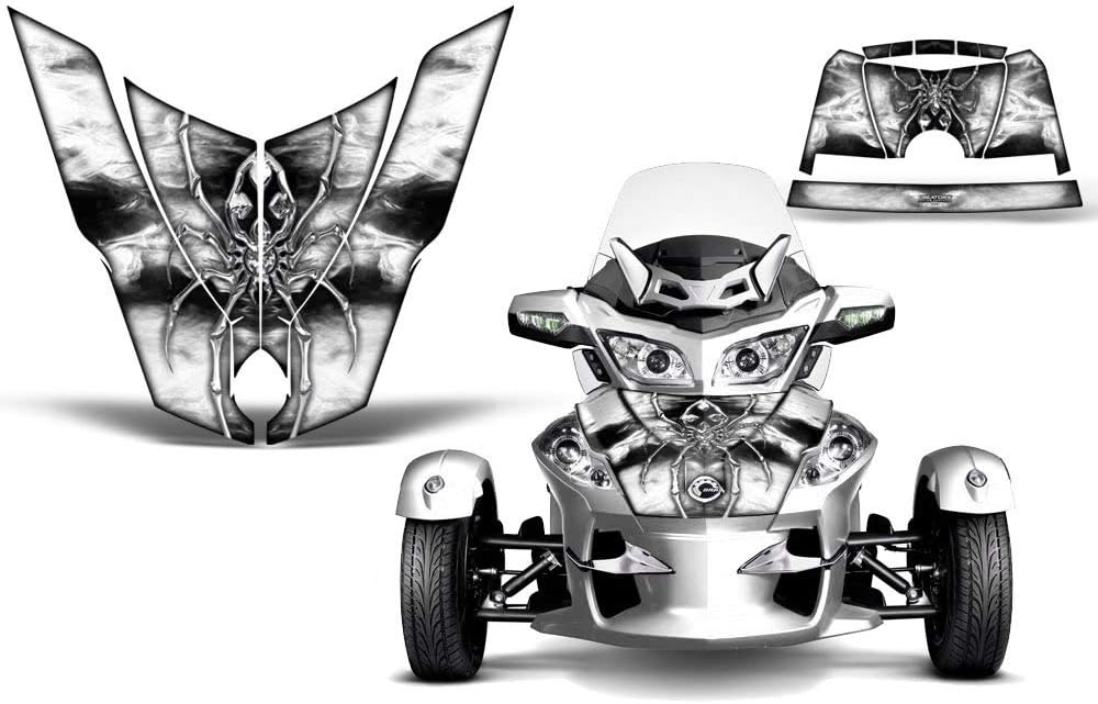 Graphics Kit Decals Stickers for Can-Am Brp Spyder Rt Hood SpiderX White XL