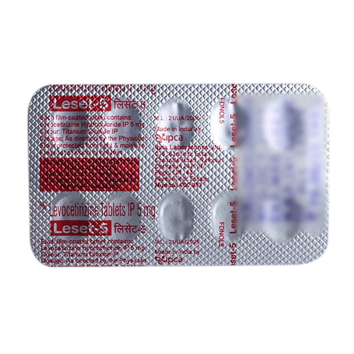 Leset-5 - Strip of 10 Tablets