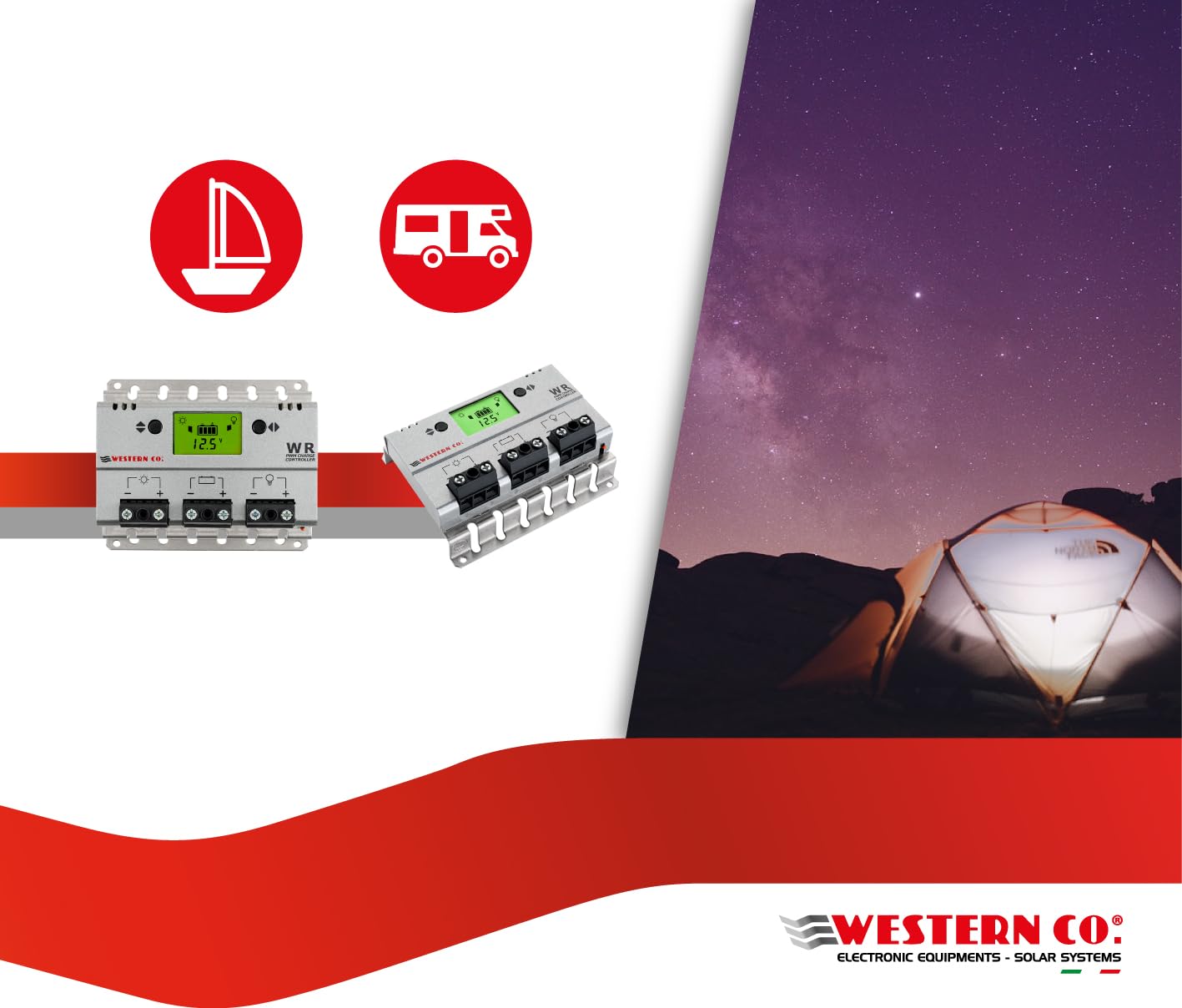 WR 30 | Regolatore di Carica Pannello Solare con Tecnologia PWM per Impianto Fotovoltaico Piccolo o Grande con Display Grafico e Funzione Crepuscolare, 30A (WR30)