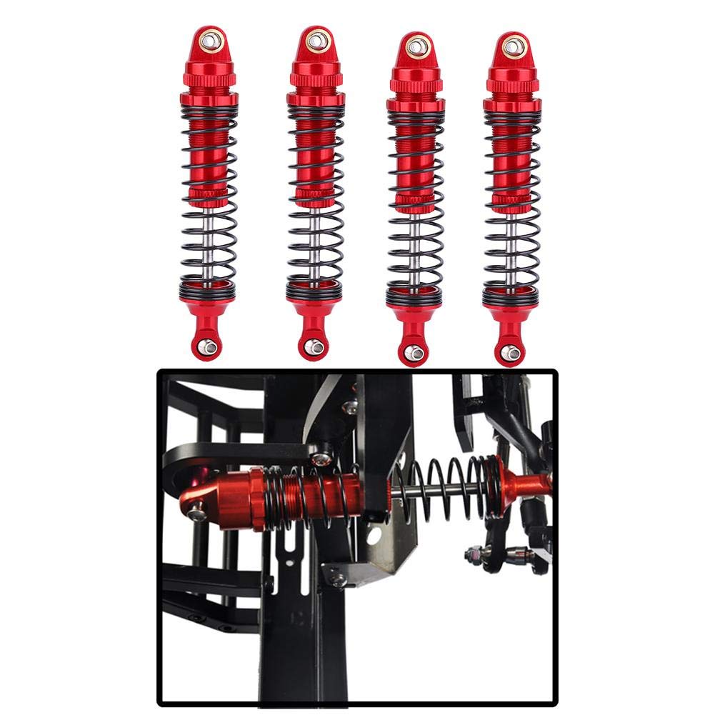 RC Shock Absorber, 4PCS RC Damper Alloy Shock Absorber Compatible with SCX10 D90 1/10 RC Crawler Car(110mm)