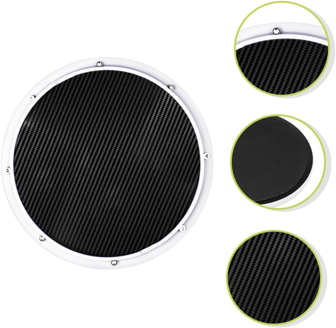 BESPORTBLE Carbon Fiber Drum Pad with Metronome for Beginner Drummers Snare Practice Tool for Adults Portable Abs Drum Practice Pad for Skill Improvement