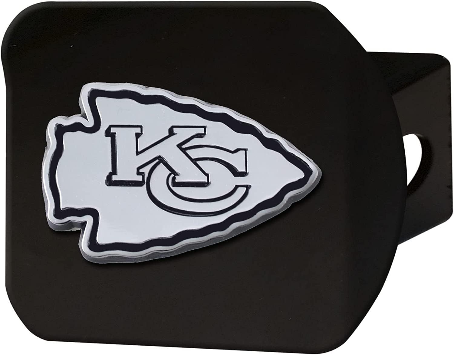 FANMATS NFL Unisex-Adult Black & Chrome Logo