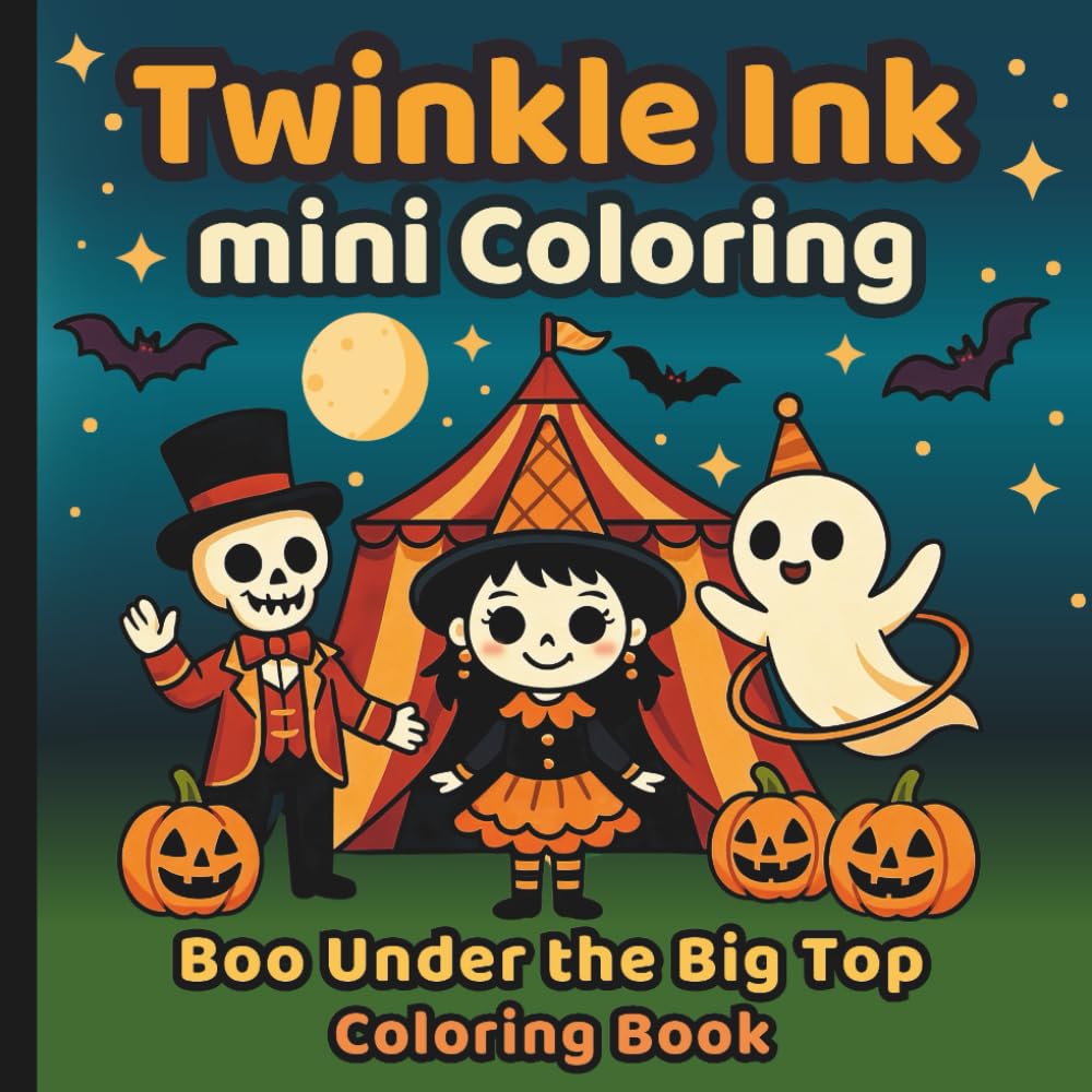 Twinkle Ink Mini Coloring: Boo Under the Big Top