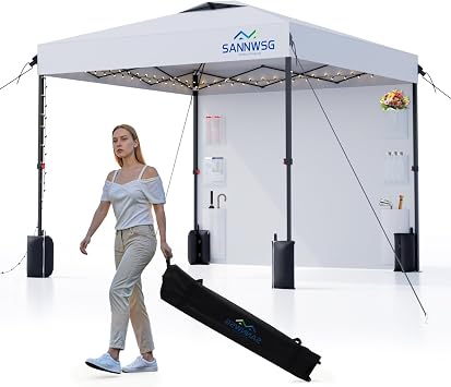 8X8 Pop Up Canopy Tent with Wall