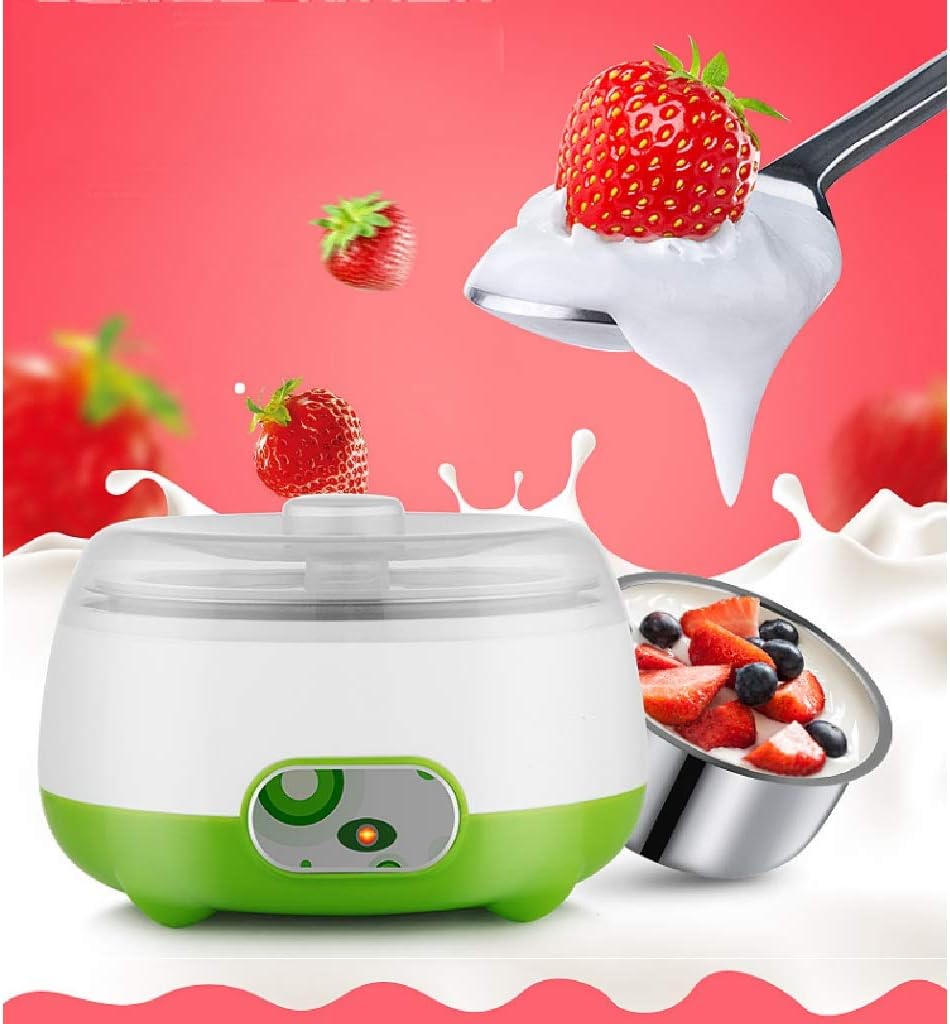 Home Yogurt Making Machine -Automatic Thermostat Household Split Cup Multi-Function Natto Rice Wine Yogurt Machine Stainless Steel Liner