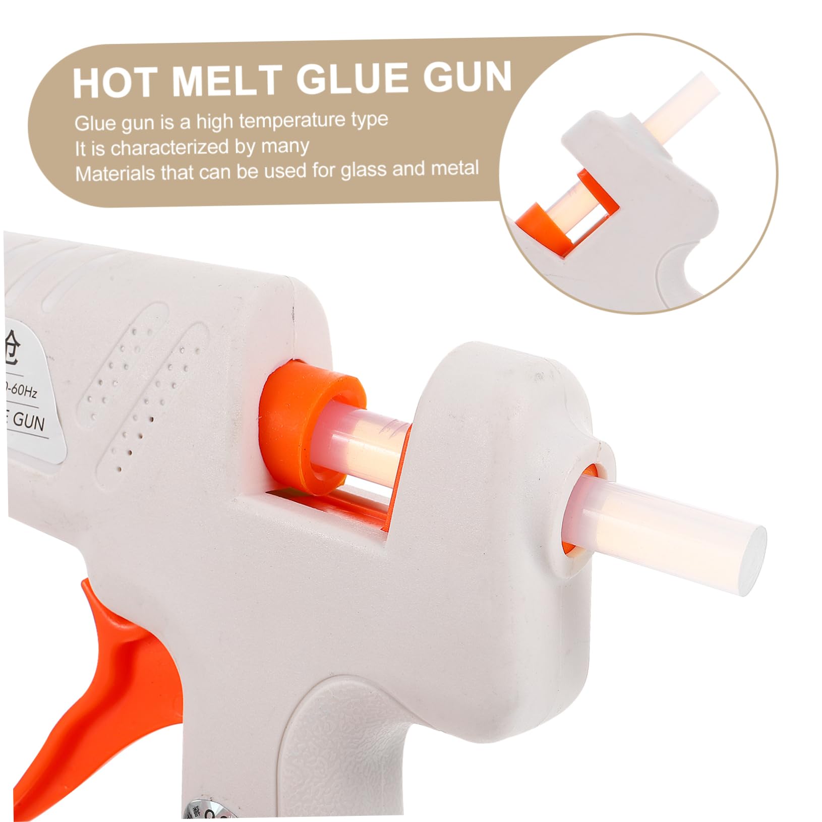 IWOWHERO Cordless Hot Glue Set Mini Hot Glue w Sticks High Temp Heater for Diy Projects Repair Equipment Us Plug