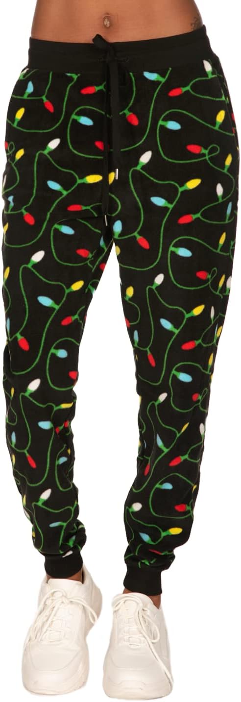 Tipsy Elves Christmas Joggers for Women - Comfy Christmas Sweat Pants for The Holidays - Classic Winter Designs