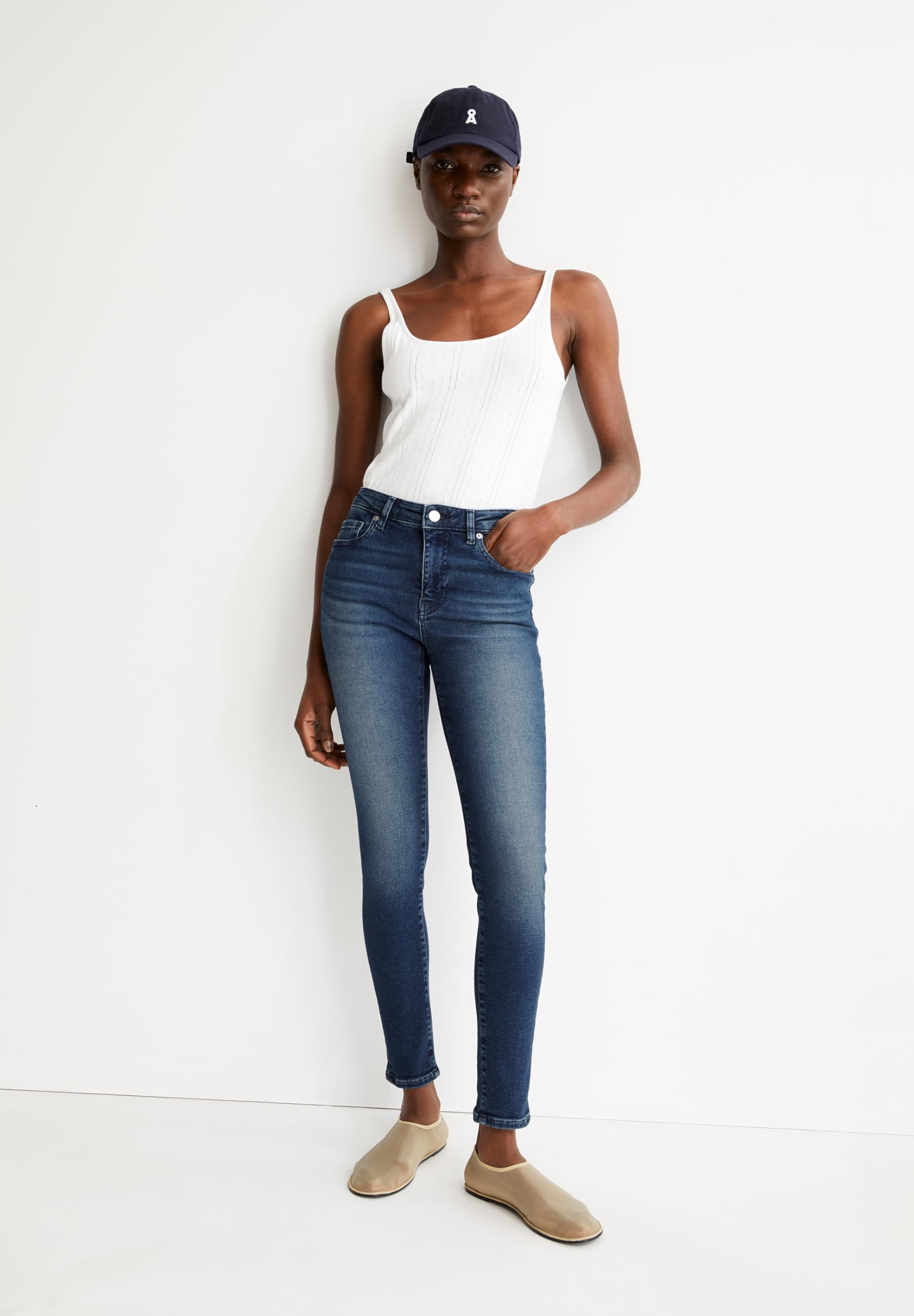 ARMEDANGELS Damen Skinny Jeans Mid Waist Bio-Baumwoll Mix X-Stretch TILLAA Skinny Fit