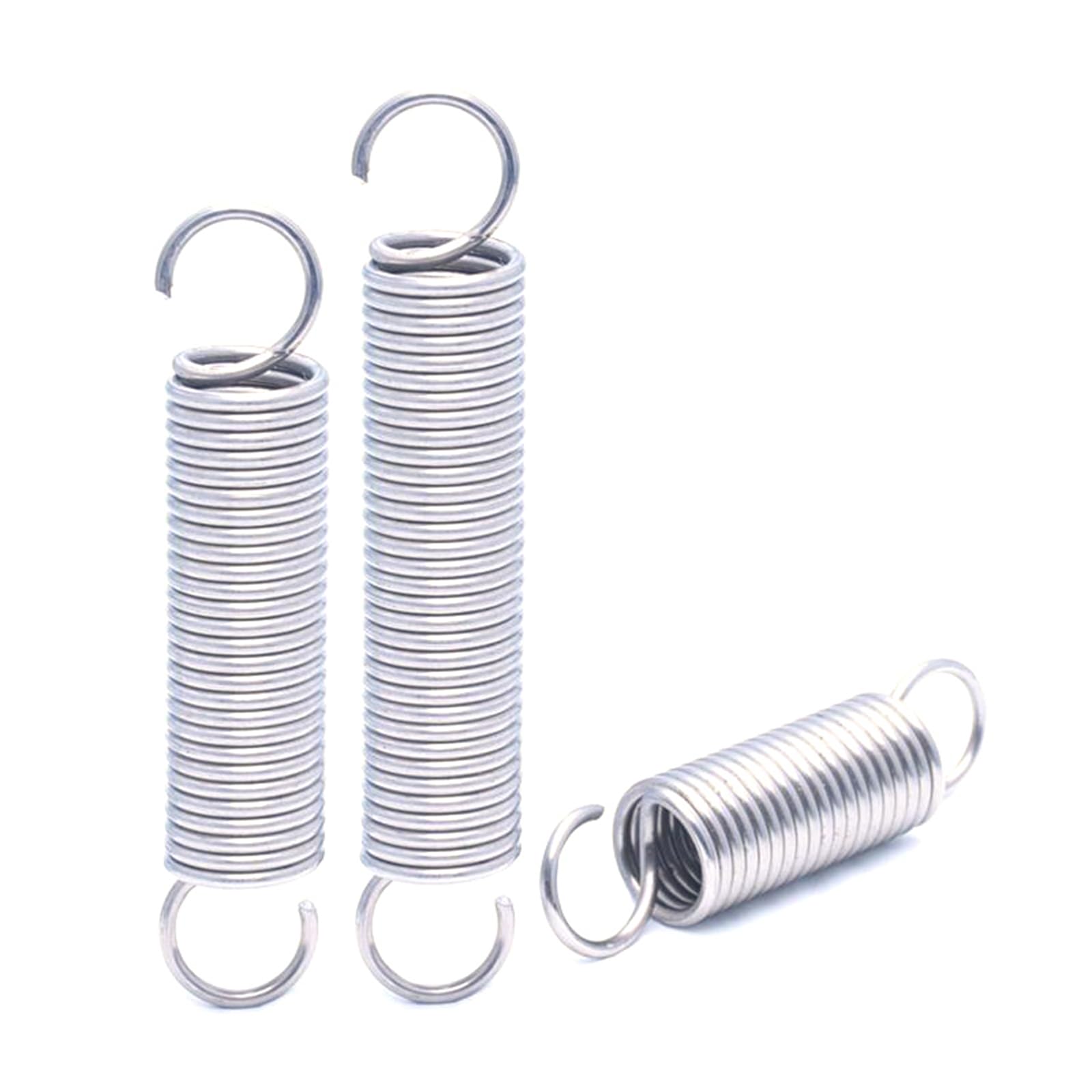 Zugfeder Edelstahl 304 - 2x12x500mm Doppelhaken Feder