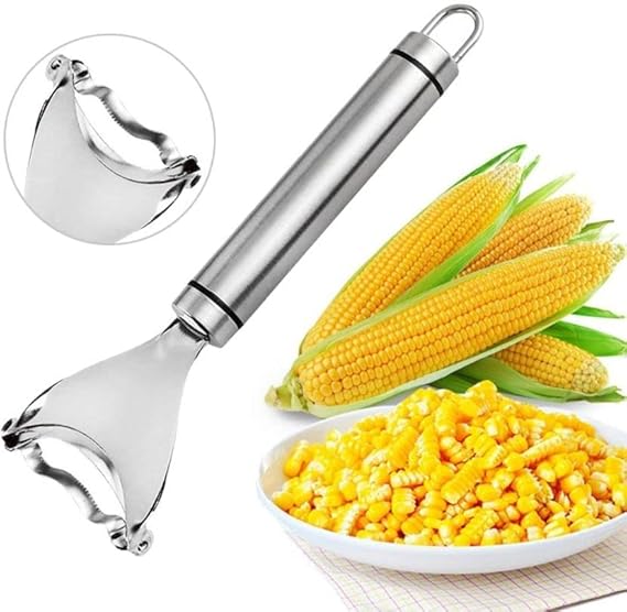 Stainless Steel Corn Peeler, Corn Cob Peeler Tool, Premium Stainless