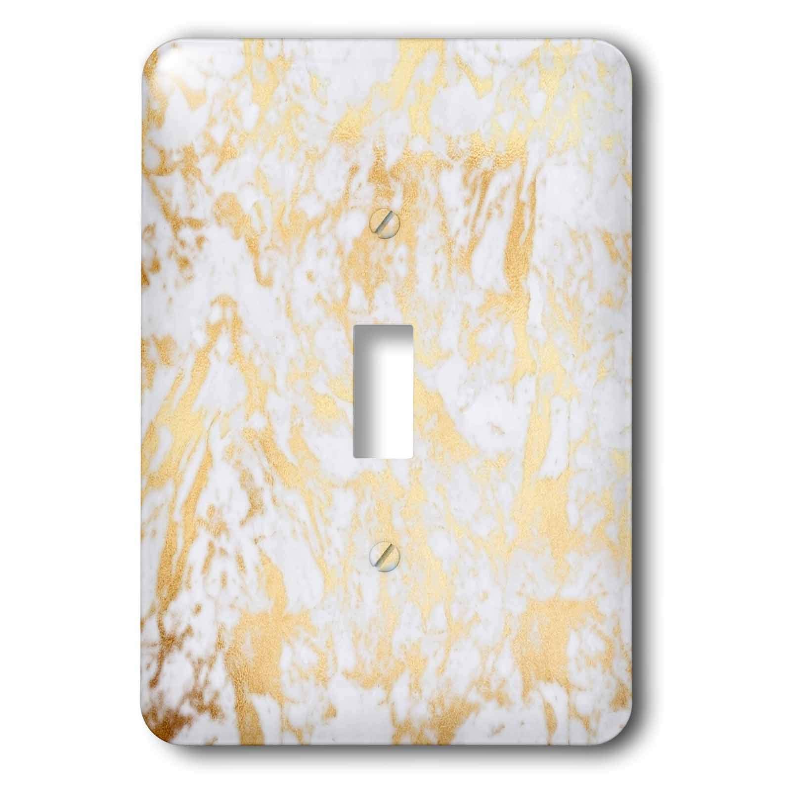 Embellecedor de interruptor ágata gris 3dRose para ocultar marcas en pared