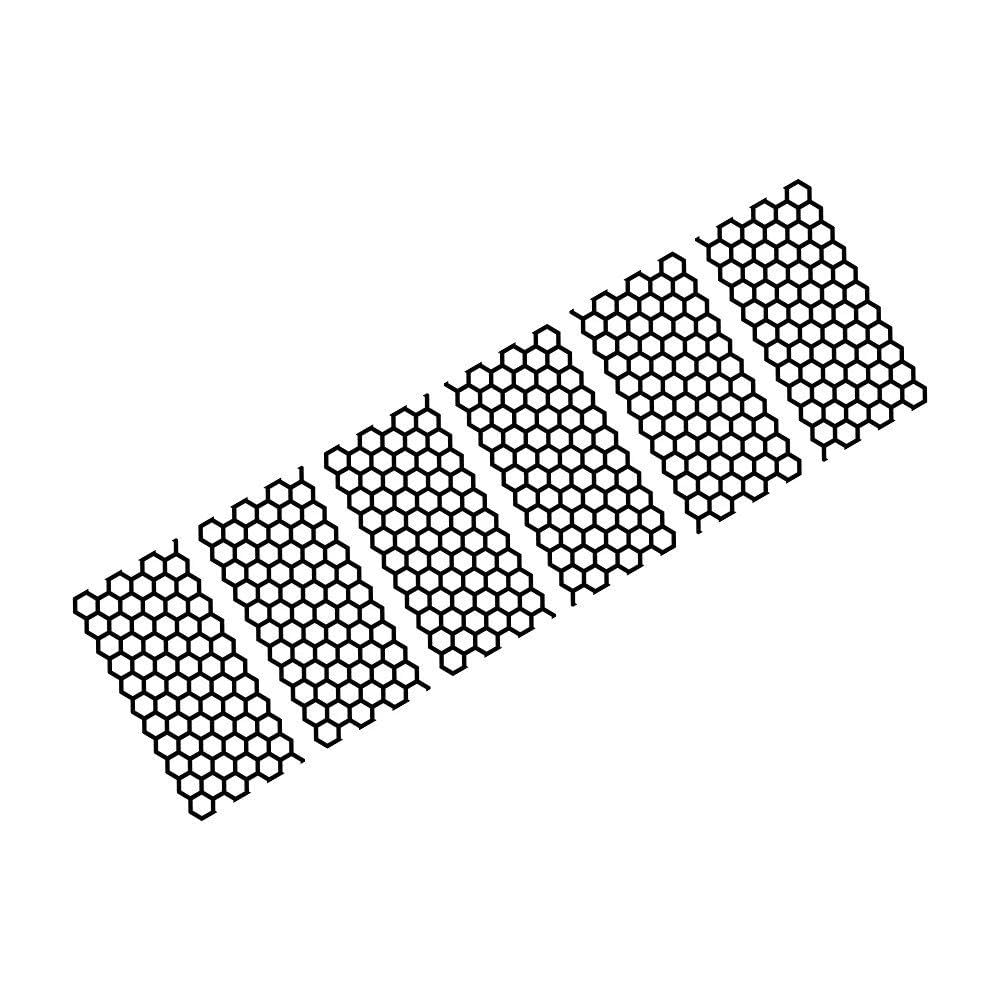 Car Rear Tail Light Vinyl Film Stickers for BMW Auto Honeycomb Graphics Decor Decals(Glossy Black)