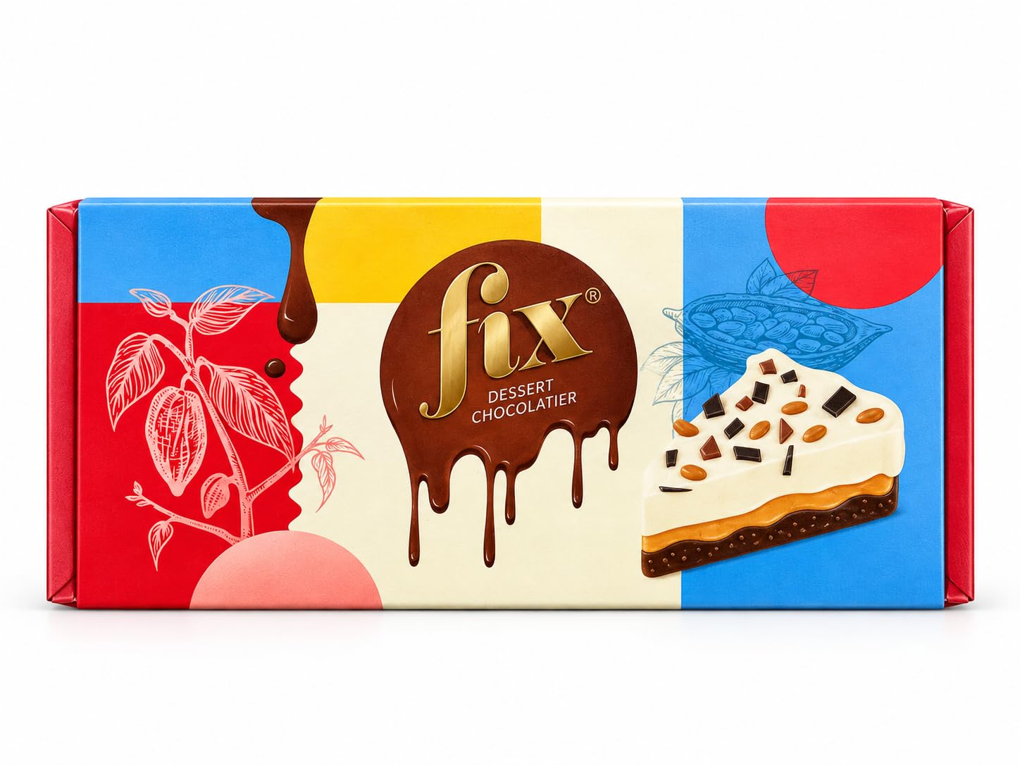 FIX Dessert Chocolatier - Piece Of Cake Chocolate Bar (200g) By