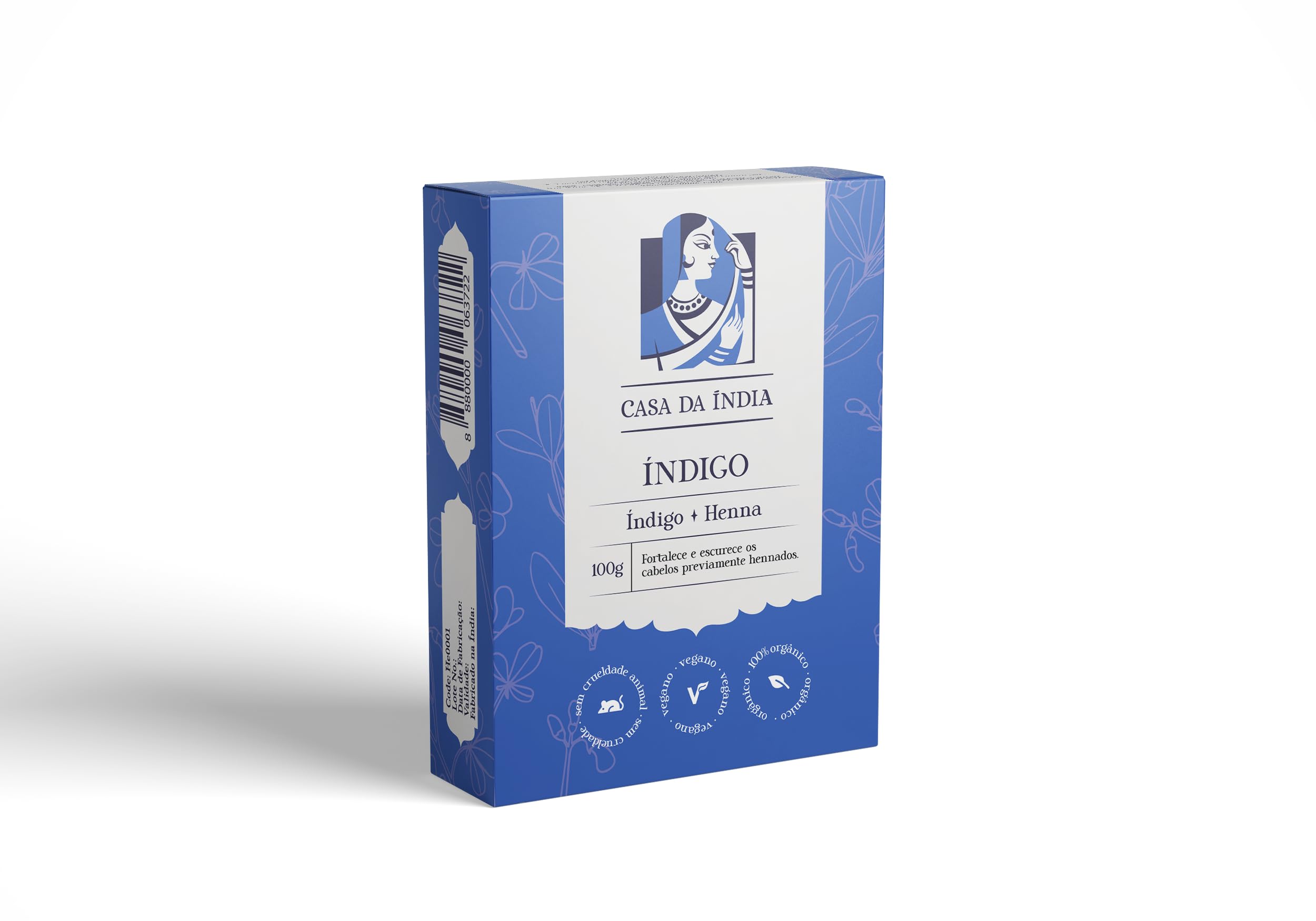 Henna Índigo Casa da Índia 100g : Amazon.com.br: Beleza