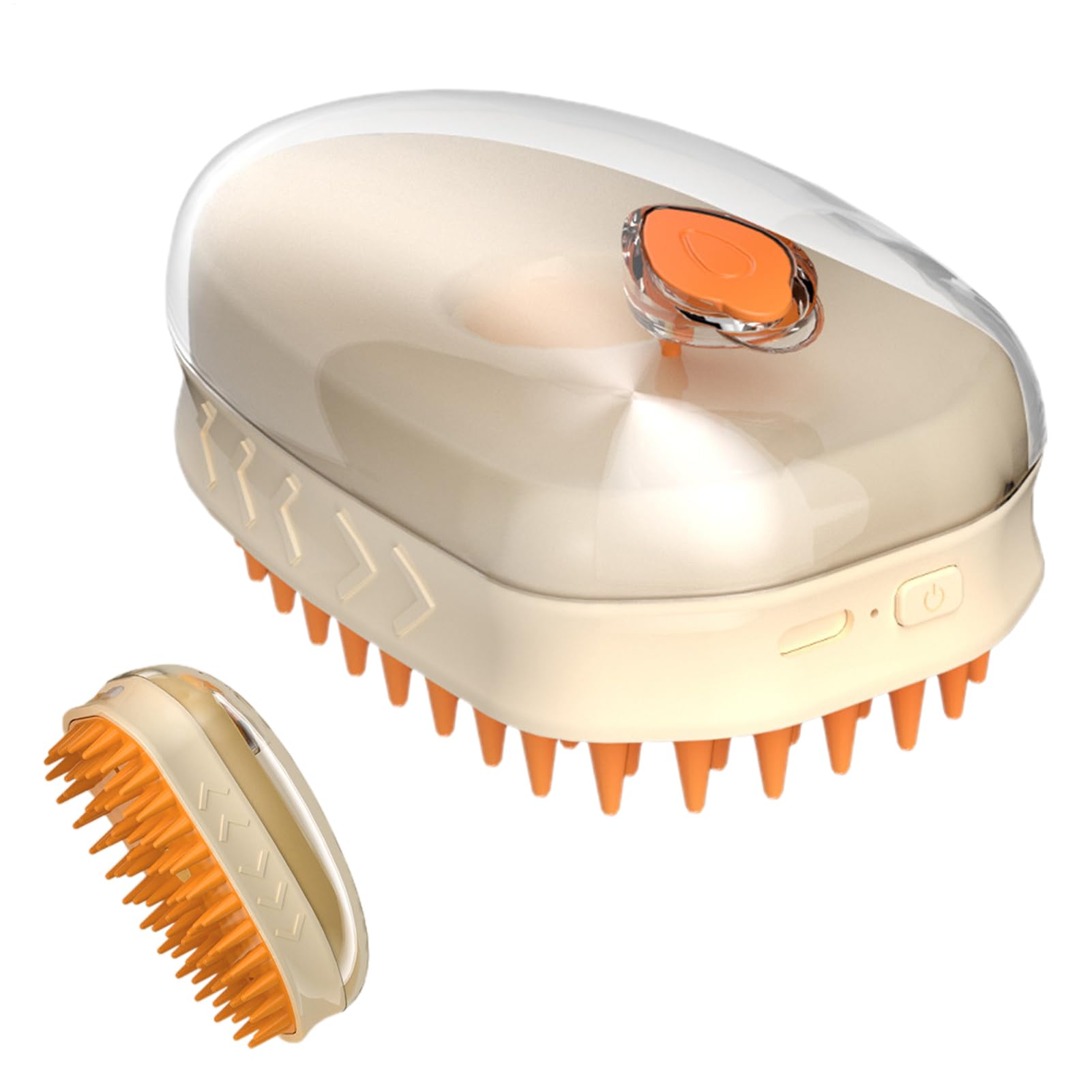 Cepillo De Vapor Para Gatos Peine Eléctrico De Aseo Con Spray Para Pelaje | Cepillo Antipelos Con Vapor Para Mascotas Para Masaje, Baño Y Desenredar De Pelo Largo Y Corto