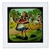 3dRose qs_27556_3 Alice im Wunderland Golfdecke, quadratisch, 20,3 x 20,3 cm