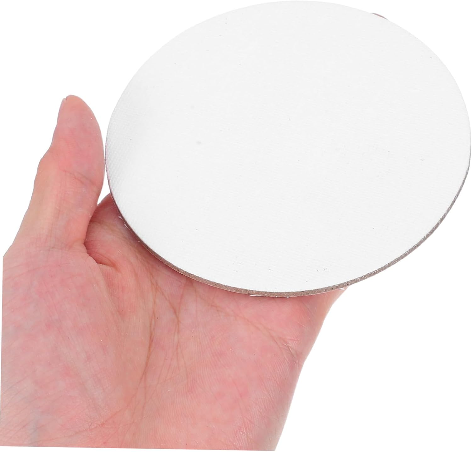 8pcs Round Art Canvas Panels White Oil Paint Canvas Drawing Board Artist Board Paint Oil Painting Supplies for Students and Hobbyists