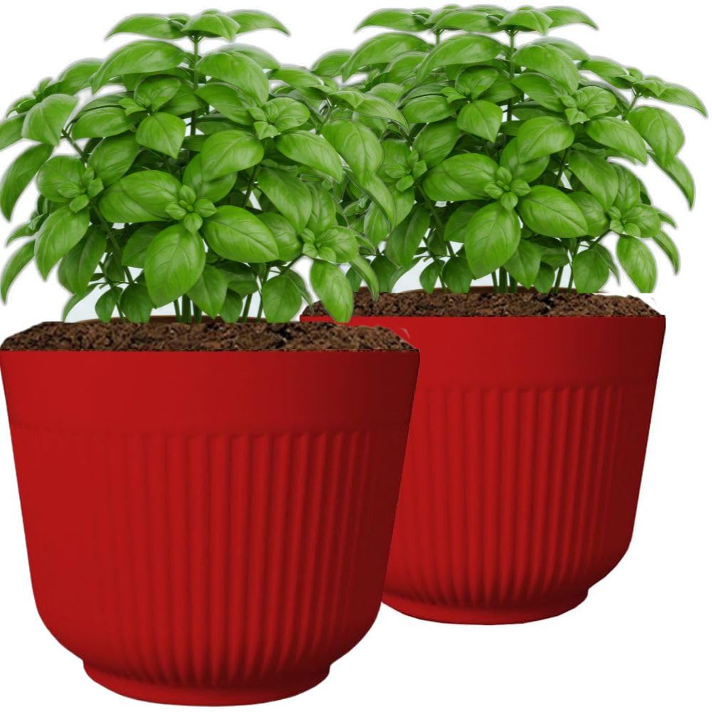 TECHBLAZE 12" Flower Pots - Pack of 8 -18 TECHBLAZE 12" Flower Pots - Pack of 8 -18