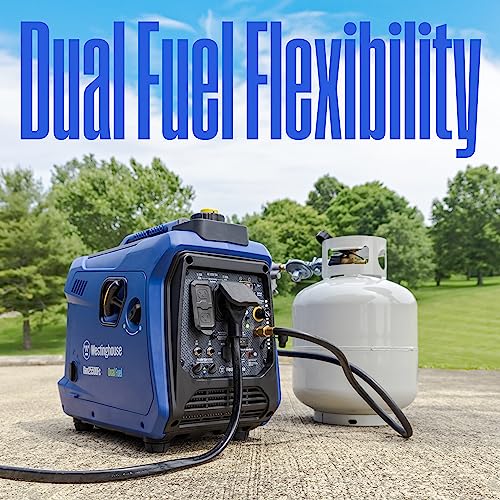 Westinghouse 2550 Peak Watt Super Quiet & Lightweight Portable Inverter Generator, RV Ready 30A Outlet, Gas and Propane Powered, CO Sensor, Parallel Capable, Long Run Time - Image 4