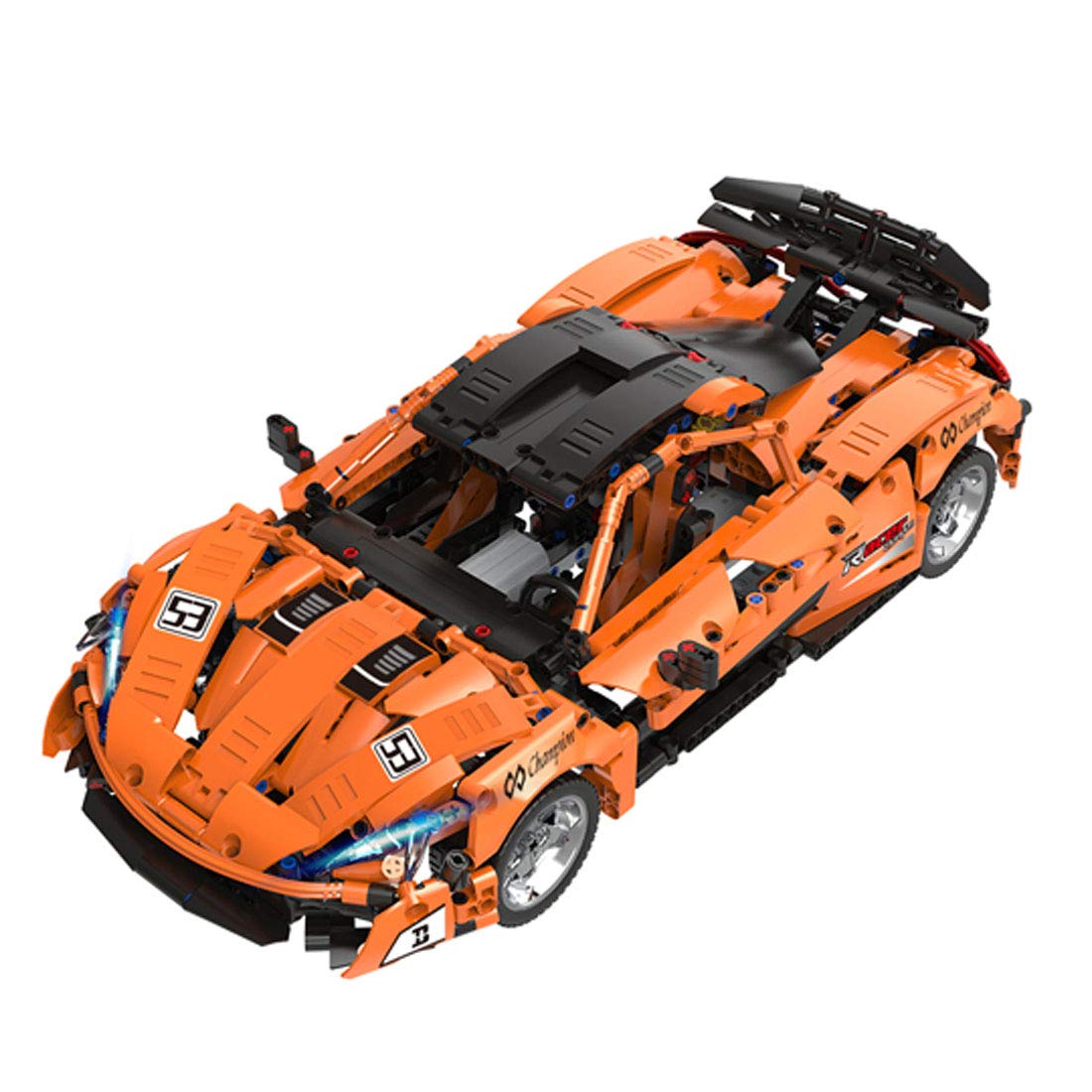 GODNECE Technic Sports Car, 1:12 Static Sports Car Model Kit Model Building Kits Difficult Building Blocks Technic Compatible with Lego(1363Pcs )