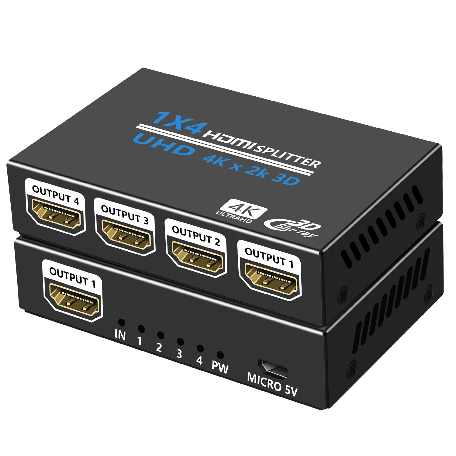 Amazon | HDMI 分配器 1 入力 4 出力 4K UHD HDMIスプリッター