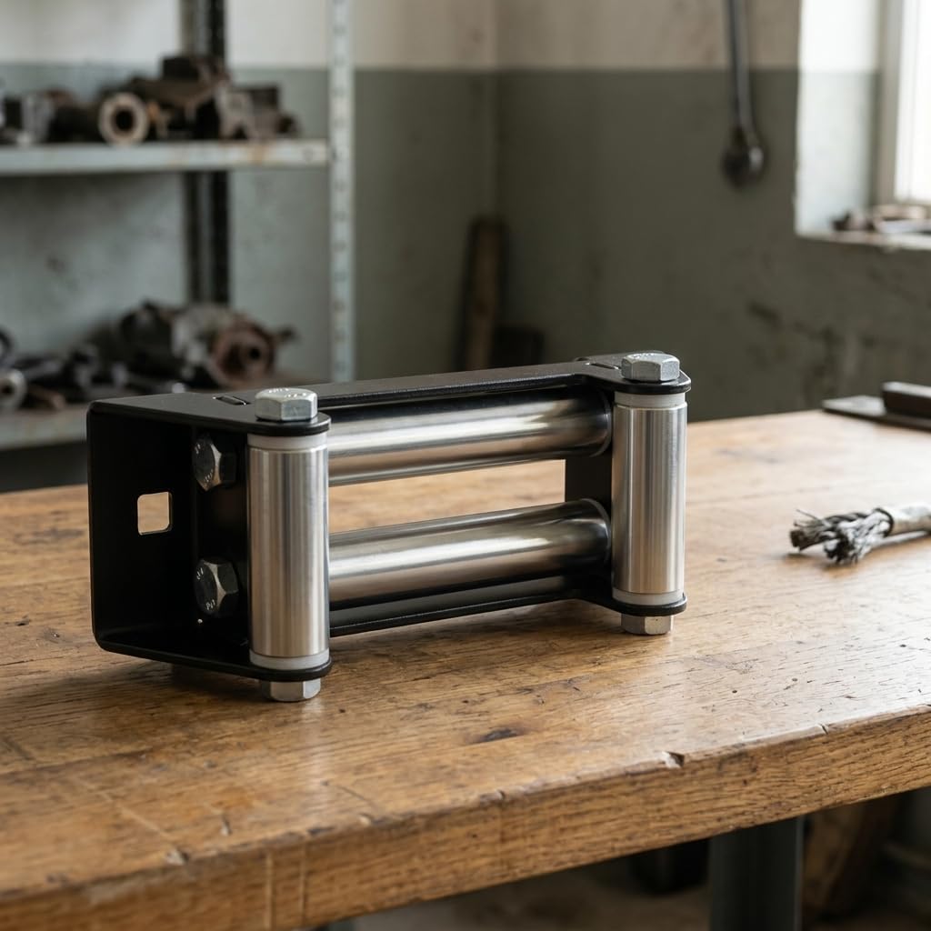 Single Winch Roller Fairlead 6 Inch Stainless Steel for Wire