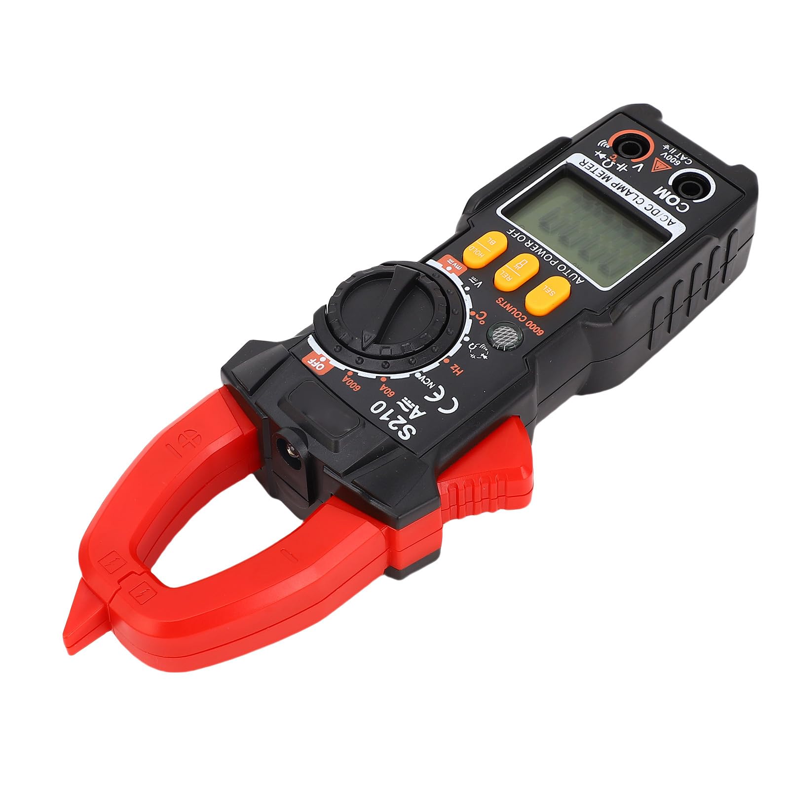 Fyearfly Pinza Amperometrica Digitale 600 V, Pinza Amperometrica Digitale 6000 Conteggi Multimetro A Portata Automatica 600 V 600 A AC DC Tester di Diodi Condensatori di Tensione di