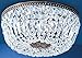 Crystal Baskets 3-Light Ceiling Flush (Chrome - Swarovski Spectra)