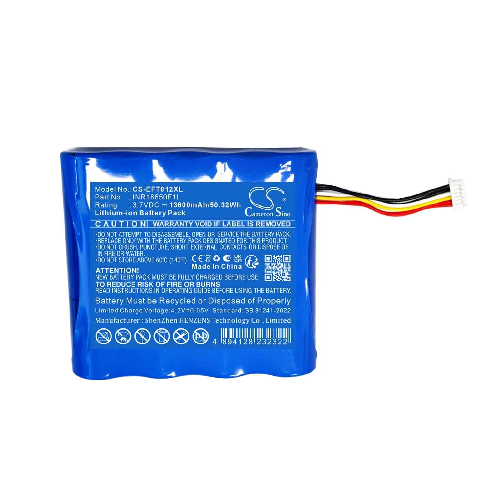 TECHTEK Bateria 13600mAh kompatybilny z [Eufy] SoloCam S40, SoloCam S40 Solar, T81241W1 zastępuje F1L