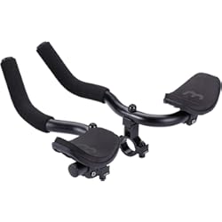 Manillar Integrado Aluminio BBB Manillar de Bicicleta Aerocomfort Apoyabrazos Acolchados con Espuma-Práctico Mecanismo de sujeción-Longitud de extensión Ajustable, Unisex Adulto, Negro, 22.2/31.8 mm