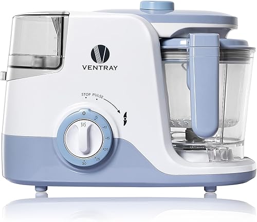 Ventray Máquina de puré todo en uno para preparar alimentos para bebés, vaporizadora, licuadora de puré, máquina de puré todo en uno, calentador de