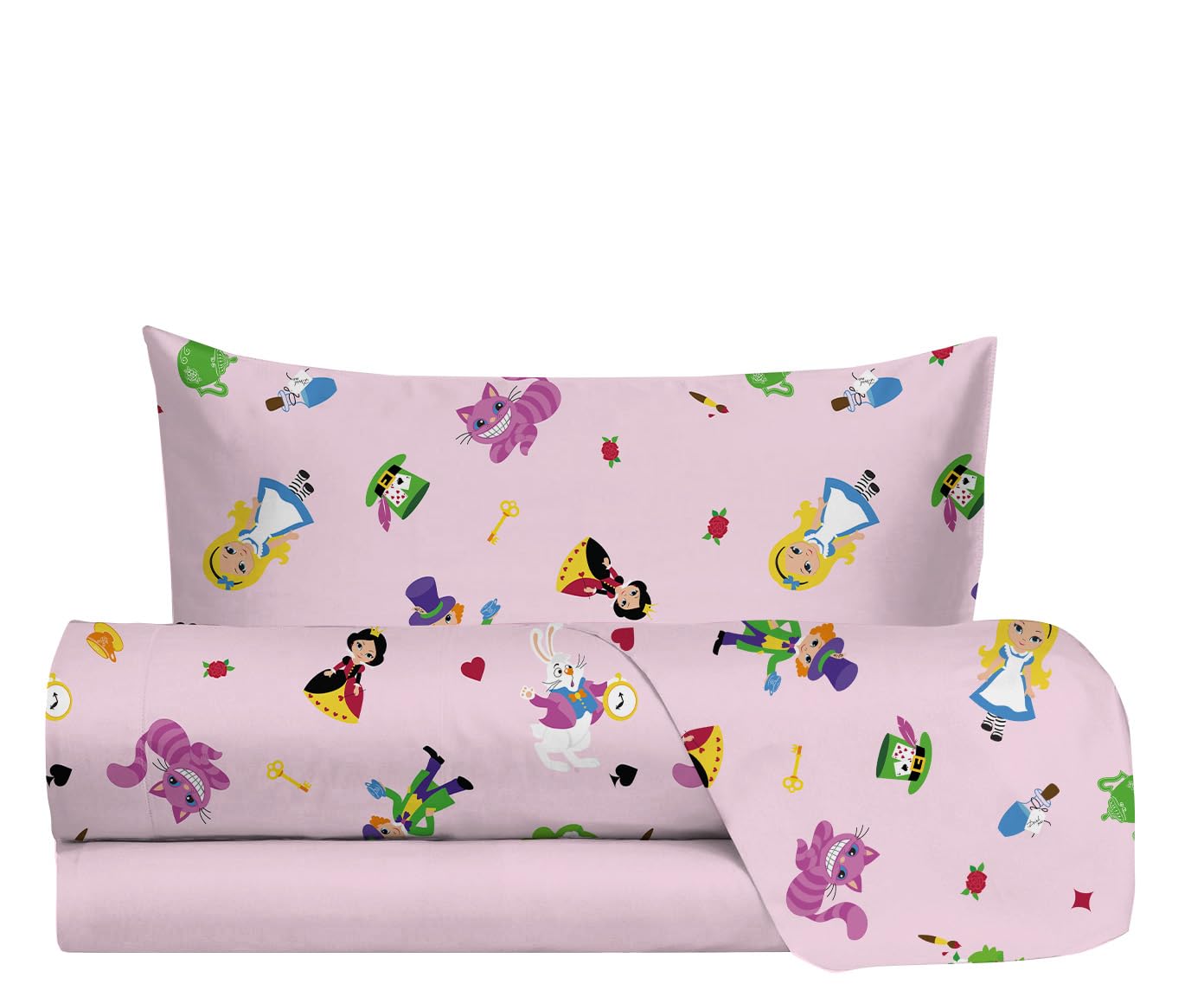 Parure de lit 1 personne tennis Hermet 100% coton au tissage résistant