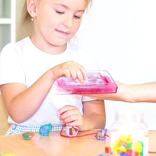 Miniatura 7 de HyDren Juego de 3 piezas de plástico para tarjetas de regalo, rompecabezas de laberinto de pinball para dinero en efectivo, cajas de rompecabezas