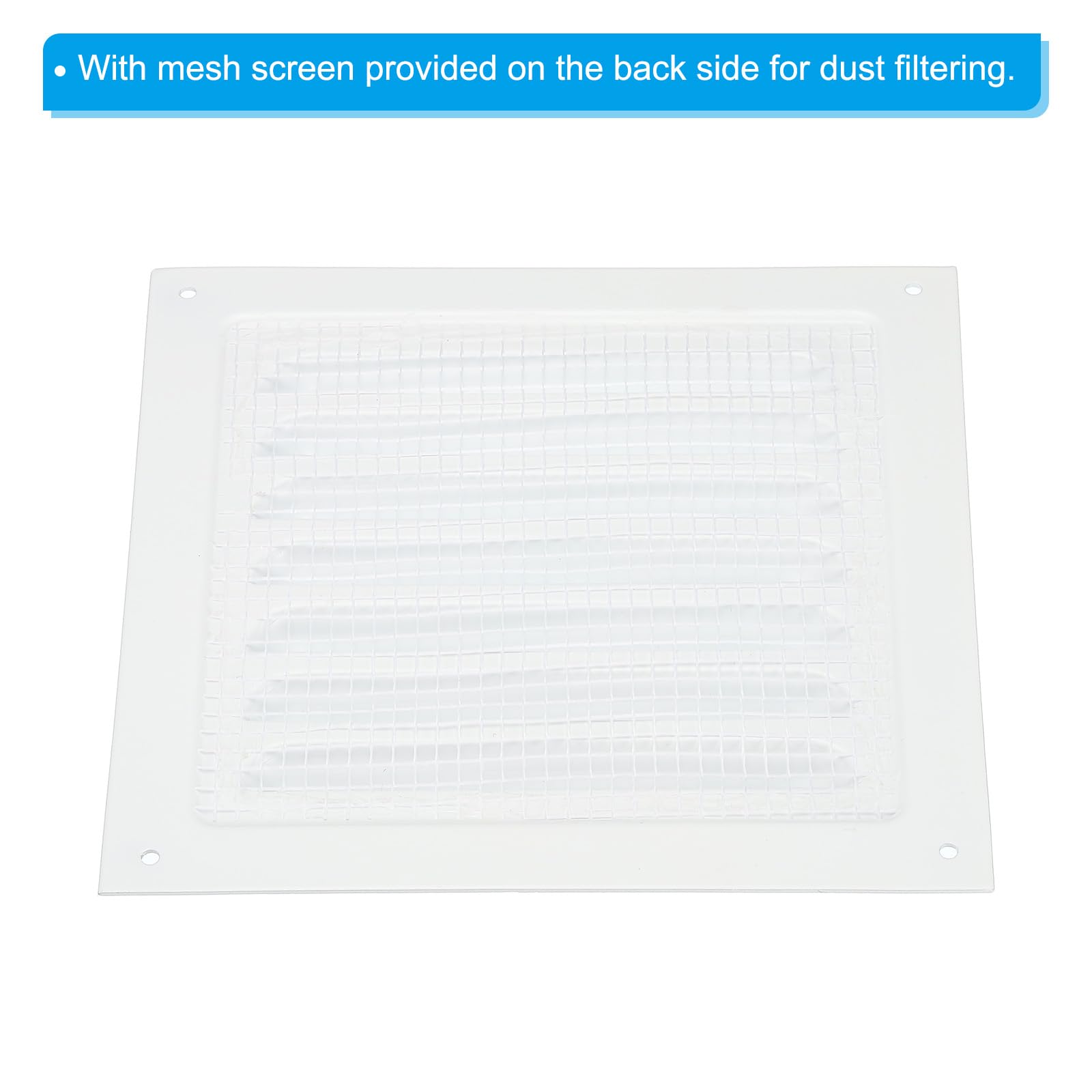PATIKIL 6"x6" Aluminum Gable Vent - Image 4