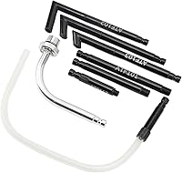 Vista 6 de Aramox Conector de recarga de bomba de fluido, 13 piezas de adaptador de llenado de ATF, herramienta de conector de recarga de aceite de acero al