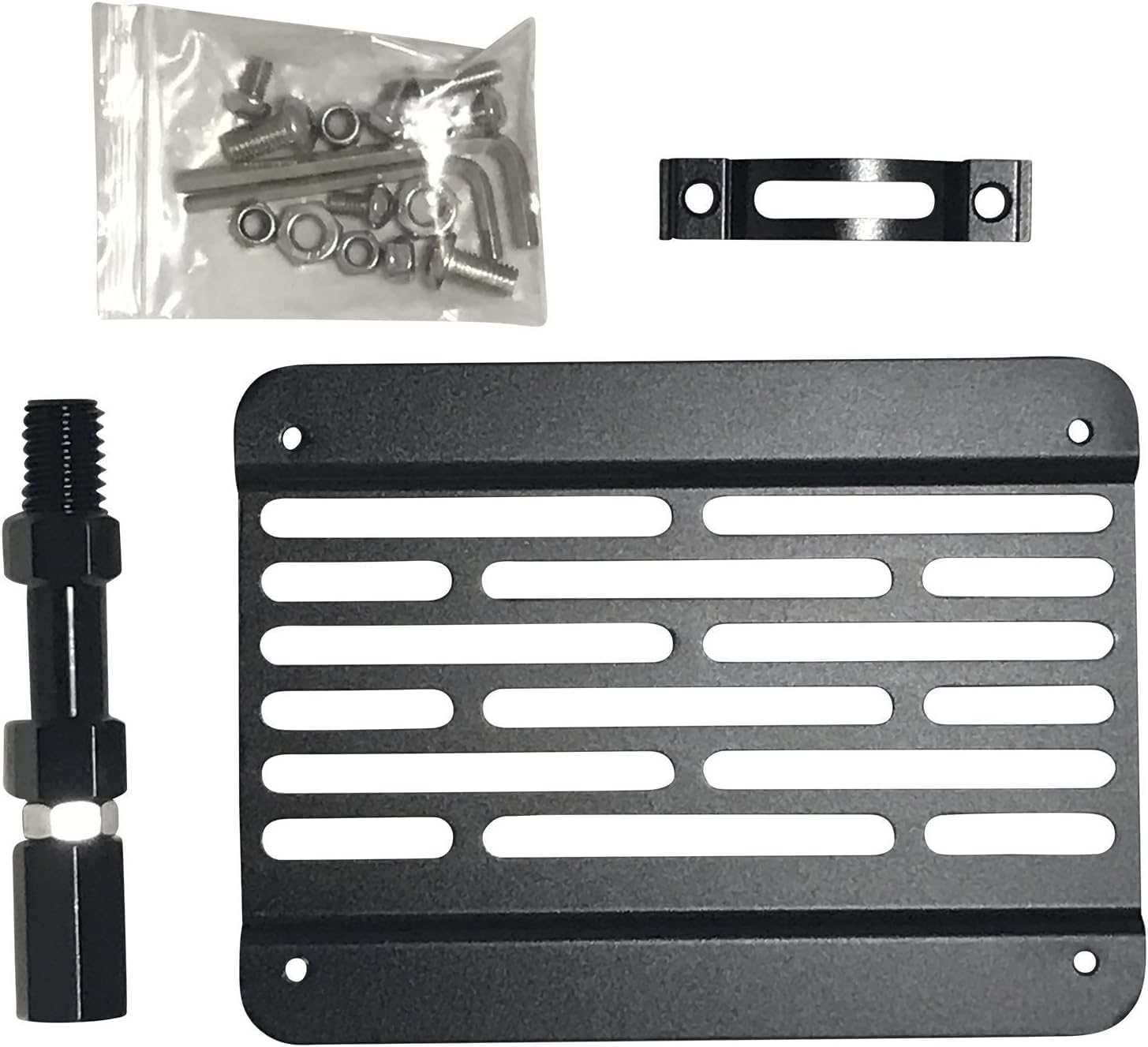 Front Bumper Tow Hook License Plate Mount Adapter Kit - Compatible with 2008-2015 Audi A4/S4 (B8 Model) - Easy Installation & Durable Design