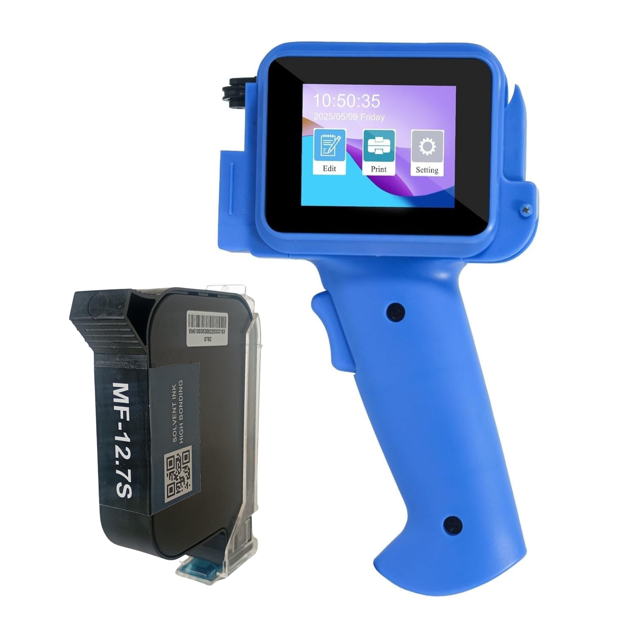 MF-108 Mini Pro Handheld TIJ Inkjet Printer | 12.7mm Print Height | 600 DPI High Resolution | Batch Coding Machine for MRP, MFG, EXP Date, QR Code & Barcode | with Solvent Cartridge-picture-35