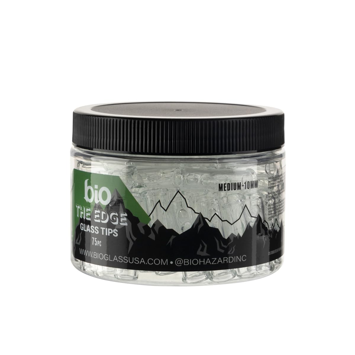 Photo 1 of BIO 'The Edge' Glass Tips, 10mm - 75 Count