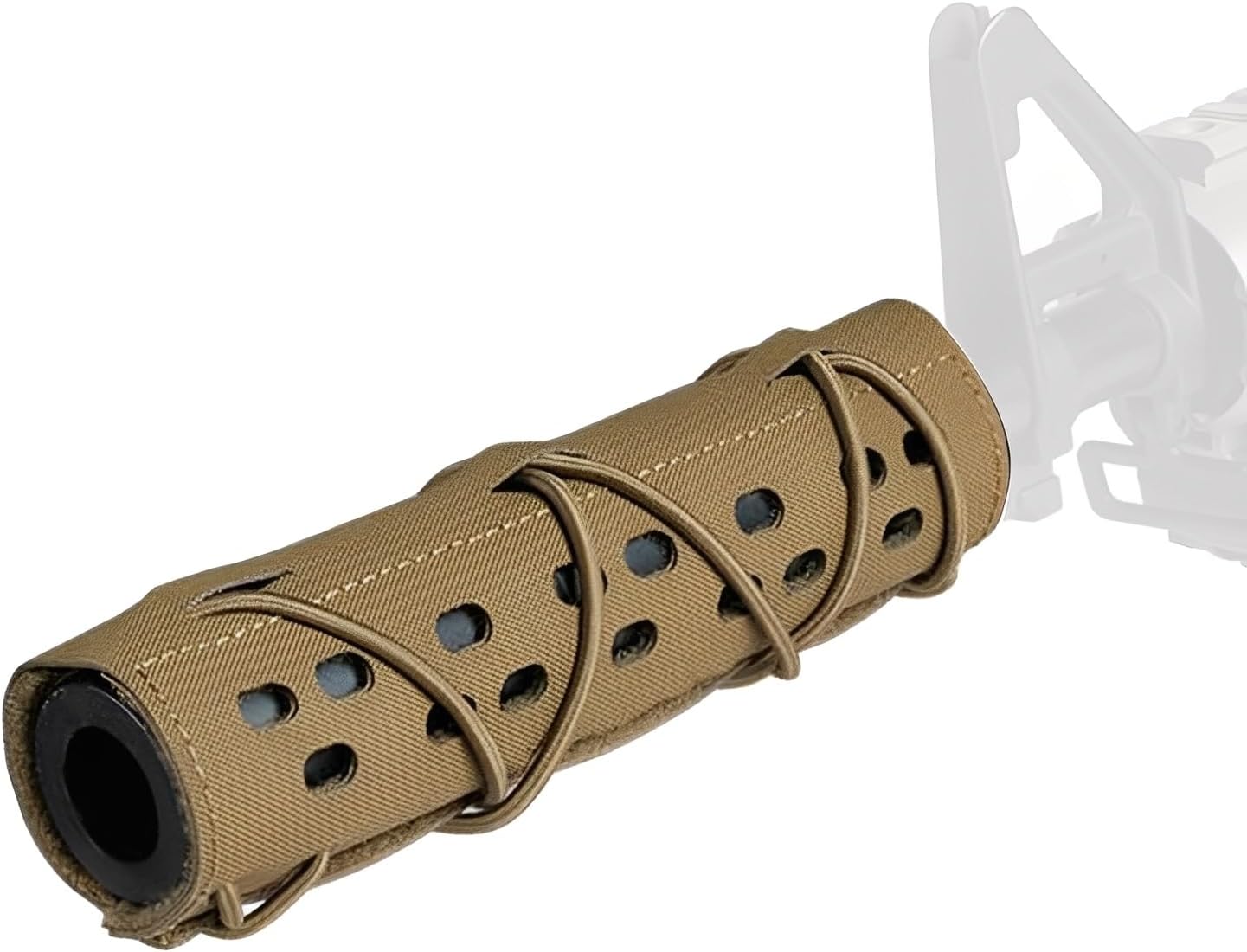 7-Inch Tactical Suppressor Cover with Heat-Resistant Design | Protective Airsoft Silencer Sleeve for Outdoor Shooting, Wargame and Tactical Equipment Accessories